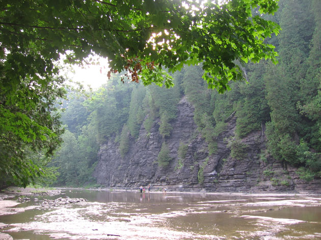 River near Canajoharie, New York State. Photograph by Mark Taylor